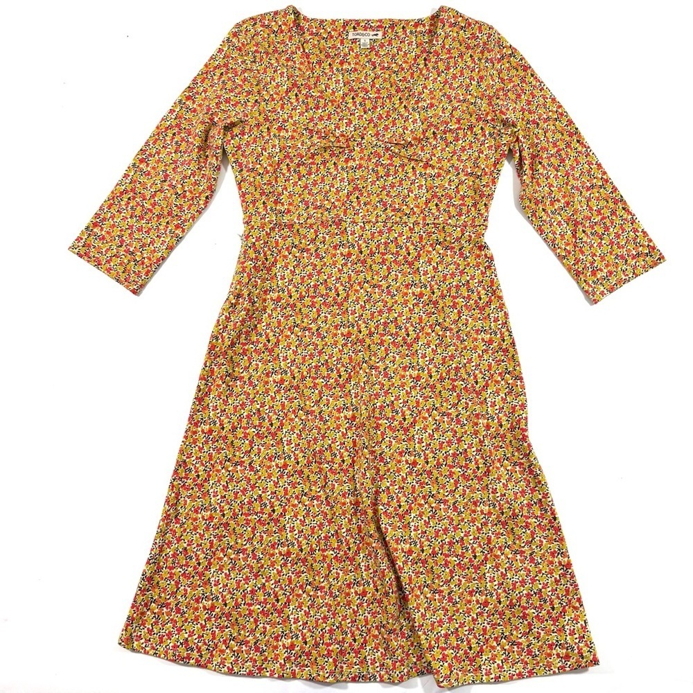Toad And Co Rosalinda A Line Dress Barley Ditsy Floral